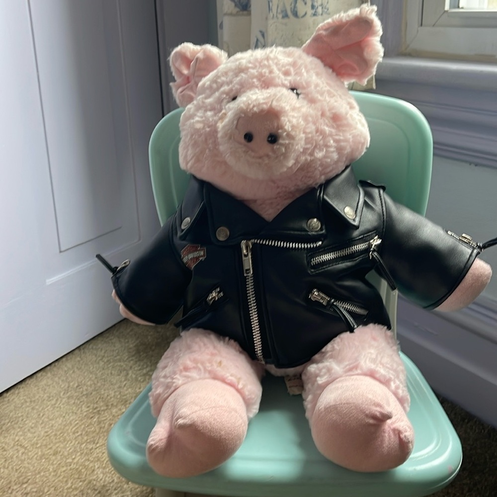 Harley Davidson pig stuff animal